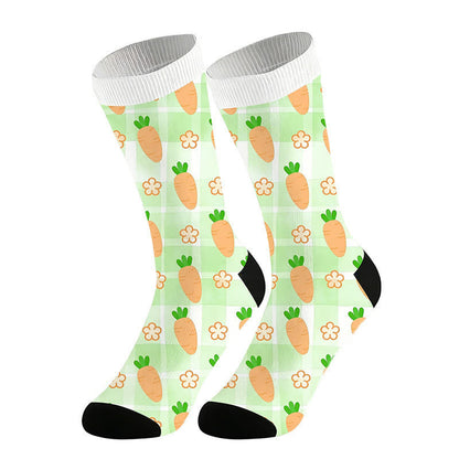 Chaussettes à motif carotte (2 paires) - Vert - UE36-44 (US3-10) - image 6