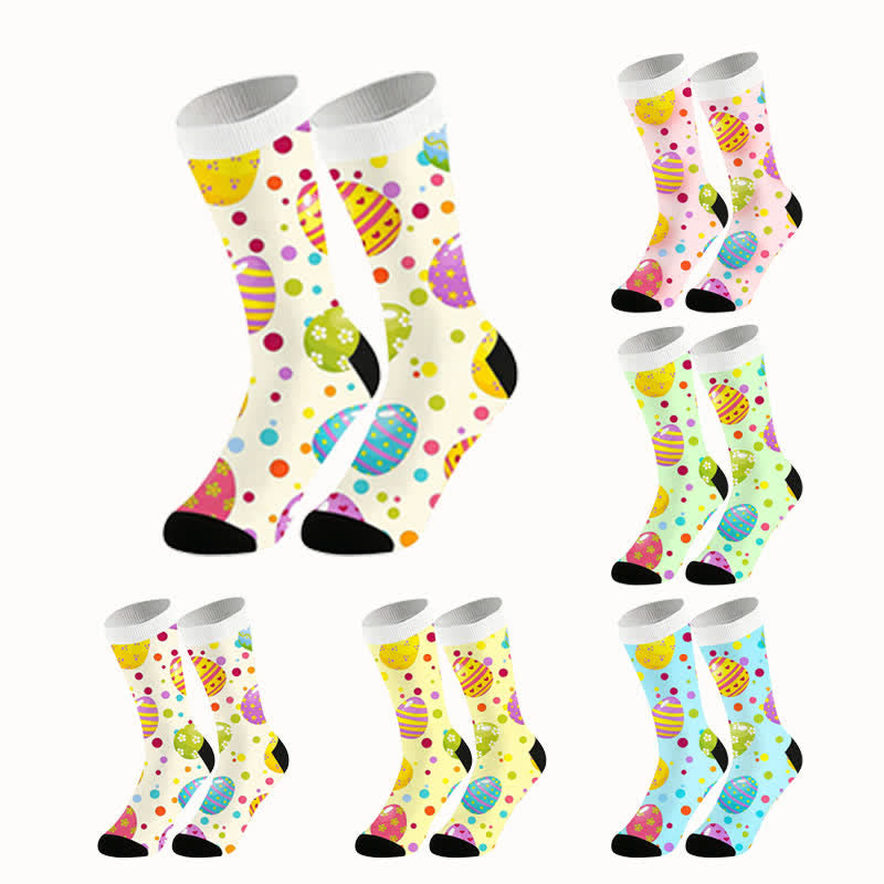 Chaussettes pastel œuf de Pâques - image 1