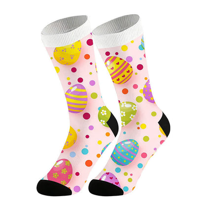 Chaussettes pastel œuf de Pâques - Rose - UE36-44 (US3-10) - image 4