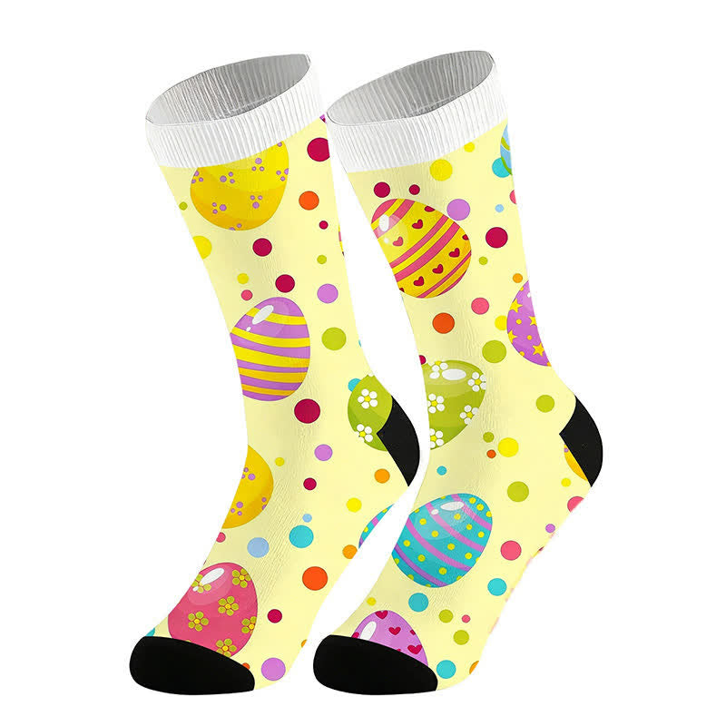 Chaussettes pastel œuf de Pâques - Jaune - UE36-44 (US3-10) - image 5