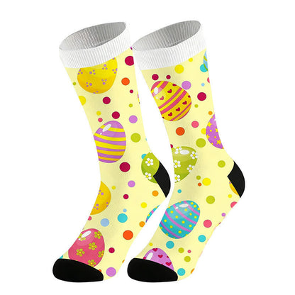Chaussettes pastel œuf de Pâques - Jaune - UE36-44 (US3-10) - image 5