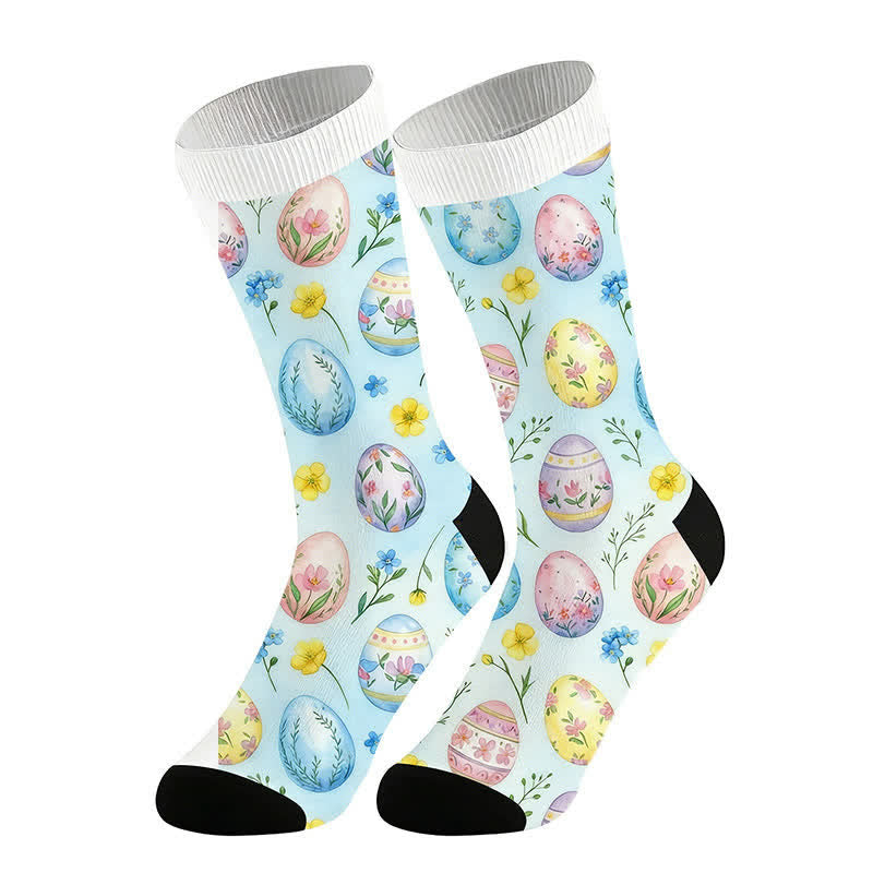 Chaussettes pastel œuf de Pâques (2 paires) - Bleu - UE36-44 (US3-10) - image 3