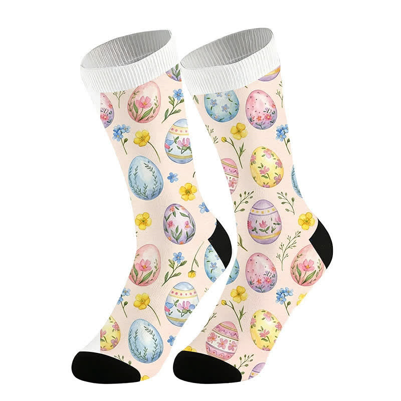 Chaussettes pastel œuf de Pâques (2 paires) - Rose - UE36-44 (US3-10) - image 6