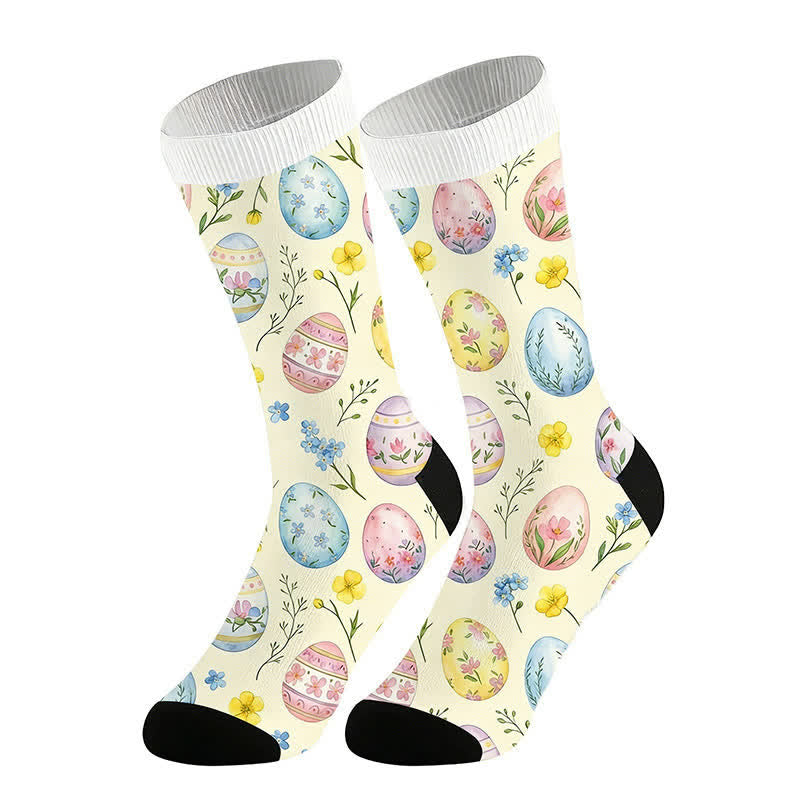 Chaussettes pastel œuf de Pâques (2 paires) - Beige - UE36-44 (US3-10) - image 2
