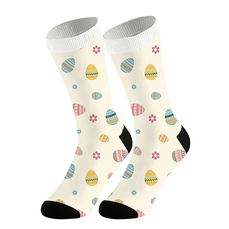 Chaussettes à fleurs de Pâques (2 paires) - Blanc - UE36-44 (US3-10) - image 5