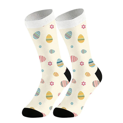 Chaussettes à fleurs de Pâques (2 paires) - Blanc - UE36-44 (US3-10) - image 5