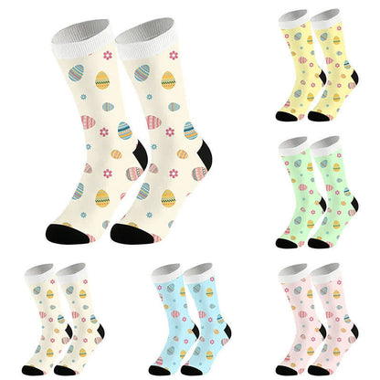 Chaussettes à fleurs de Pâques (2 paires) - image 1