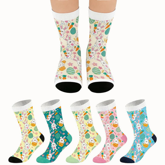 Chaussettes à motif lapin de Pâques (2 paires) - image 0