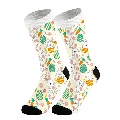 Chaussettes à motif lapin de Pâques (2 paires) - Blanc - UE36-44 (US3-10) - image 2