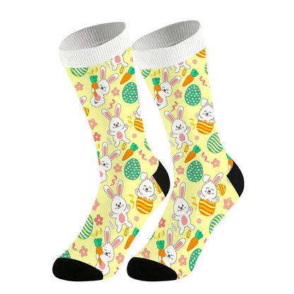 Chaussettes à motif lapin de Pâques (2 paires) - Jaune - UE36-44 (US3-10) - image 3