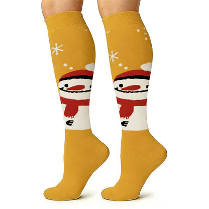 Chaussettes de compression motif élan, bonhomme de neige et ours (6 paires) - image 7