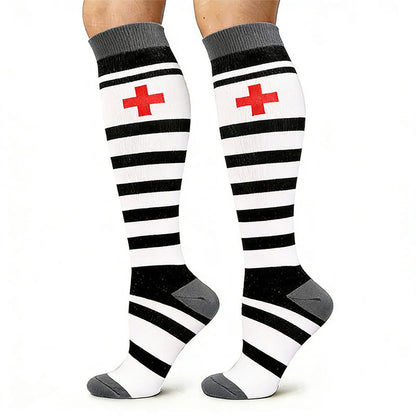 Chaussettes de compression à imprimé médical (5 paires) - image 4