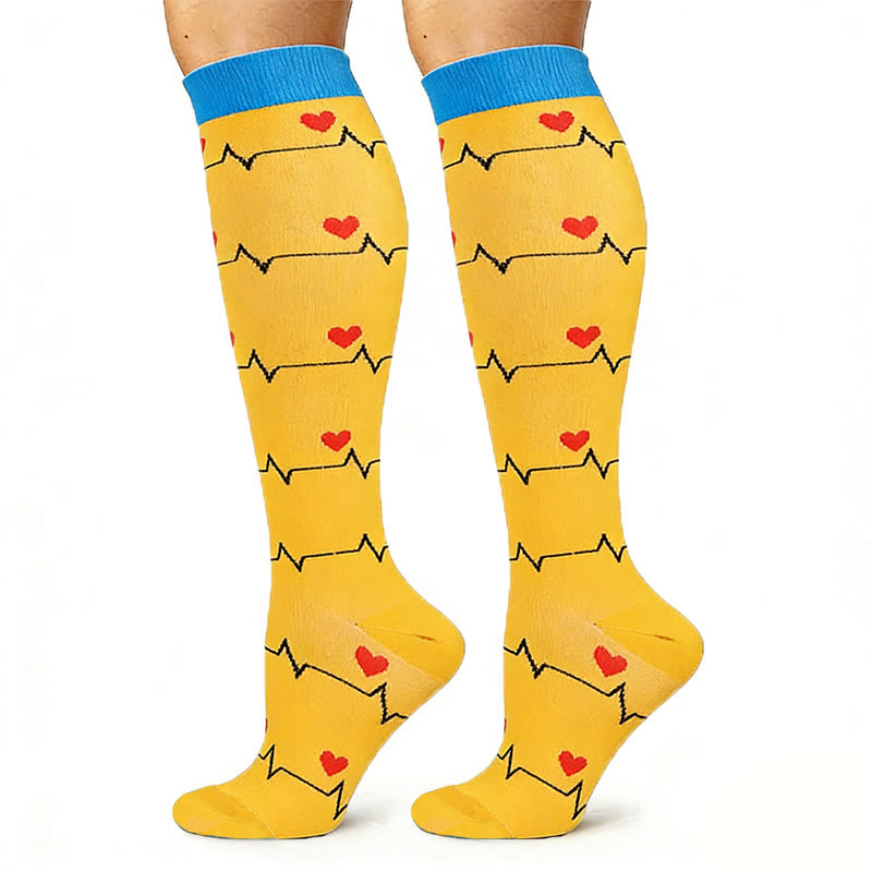 Chaussettes de compression à imprimé médical (5 paires) - image 3