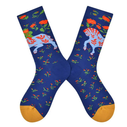 Chaussettes courtes en coton Blue Horse - image 1