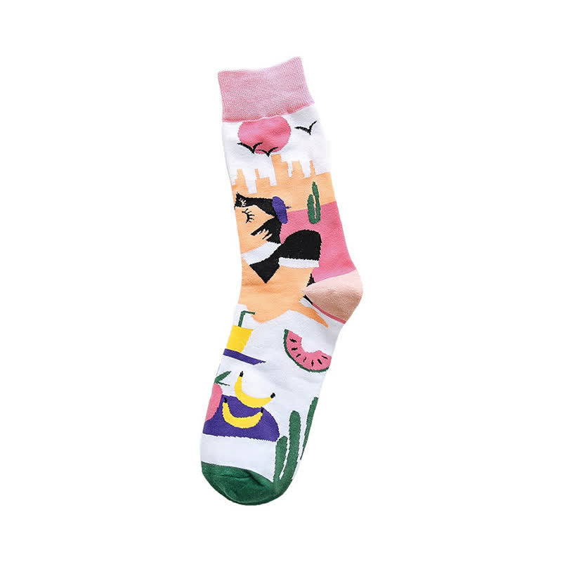 Chaussettes à motifs de dessins animés (4 paires) - image 4