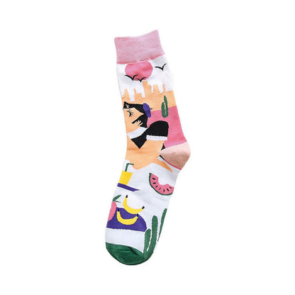 Chaussettes à motifs de dessins animés (4 paires) - image 4