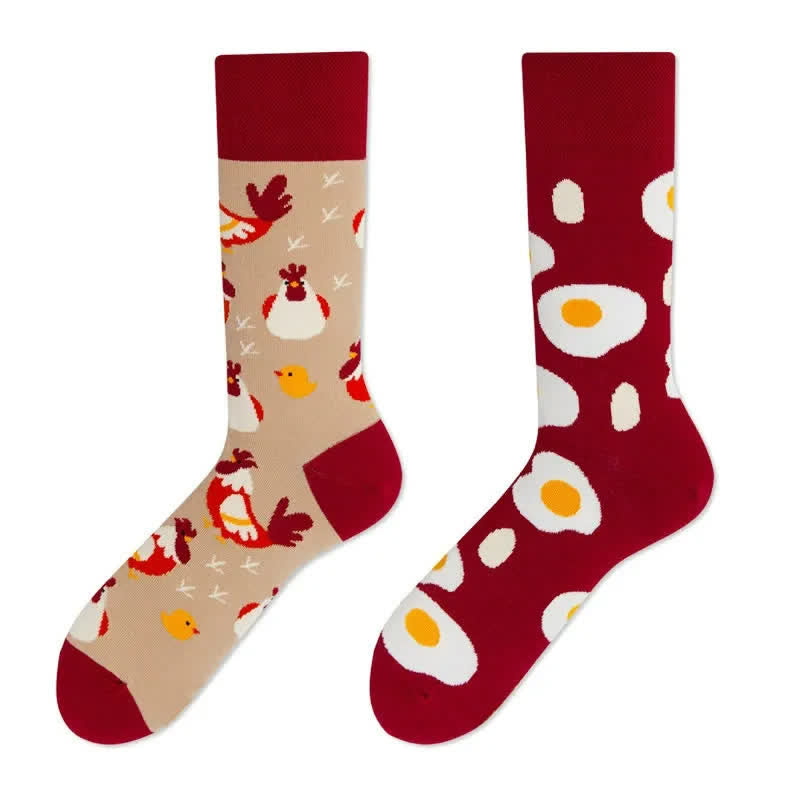 Chaussettes en forme de quart d'œuf de poule - image 1