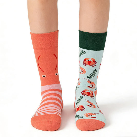 Chaussettes courtes Crabe Crevette - Orange - EU36-43 (US3-10) - image 0