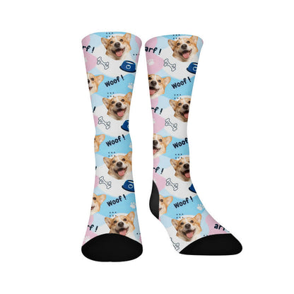 Chaussettes courtes mignonnes avec un chien - image 1