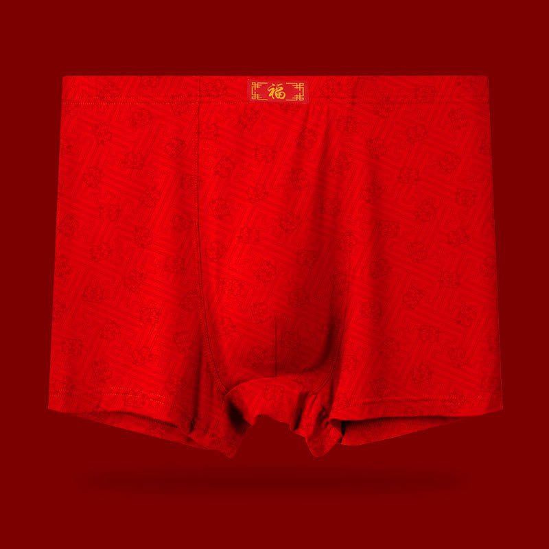 Boxers rouges souples et élastiques - Rouge-C - 8XL - image 4