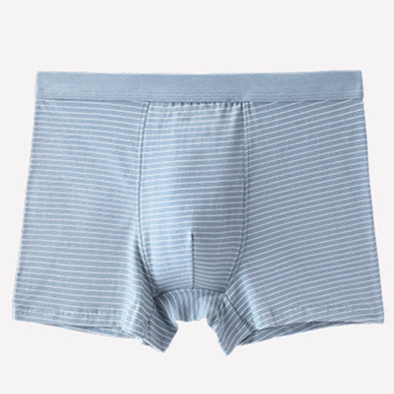 Boxers à rayures en coton - Bleu clair - 9XL - image 5