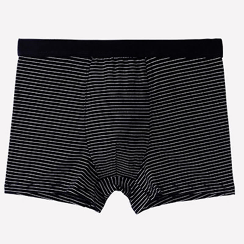 Boxers à rayures en coton - Noir - 9XL - image 4