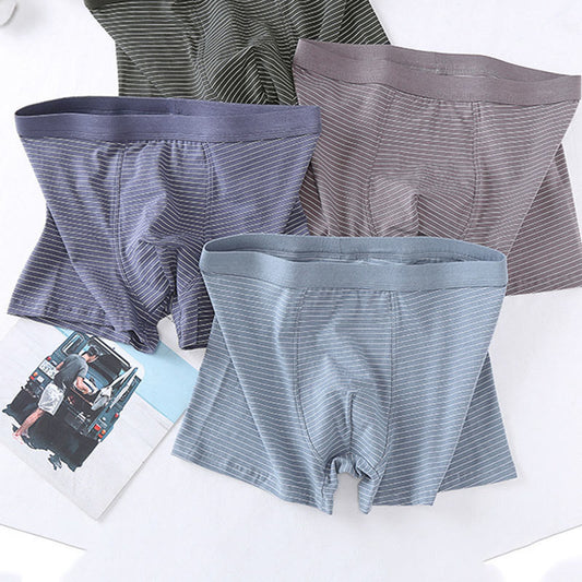Boxers à rayures en coton - image 0