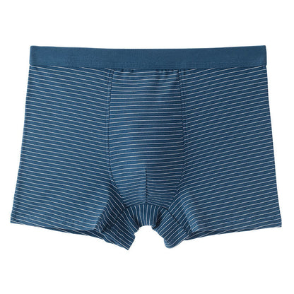 Boxers à rayures en coton - Bleu foncé - 9XL - image 9