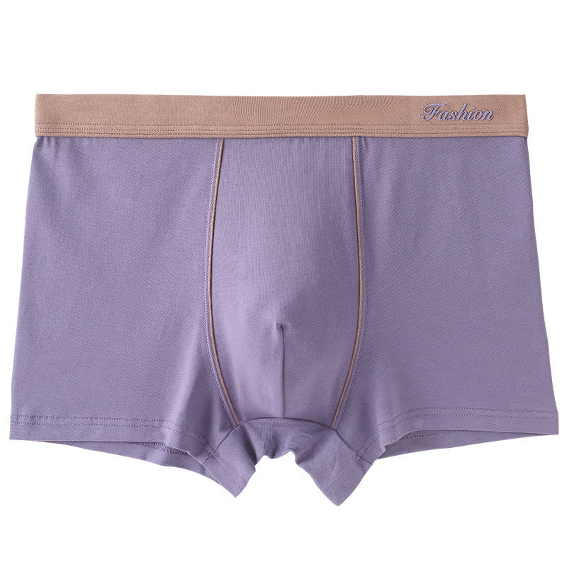 Boxers de couleur unie - Violet - 6XL - image 7