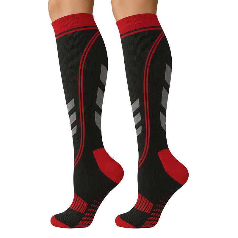 Chaussettes de compression de soutien pour le sport (5 paires) - Rouge - S/M - image 8