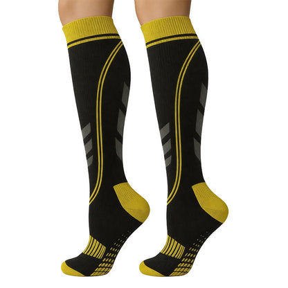 Chaussettes de compression de soutien pour le sport (5 paires) - Jaune - S/M - image 9