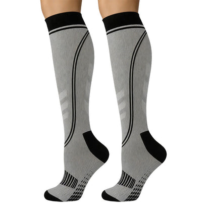 Chaussettes de compression de soutien pour le sport (5 paires) - Gris - S/M - image 7