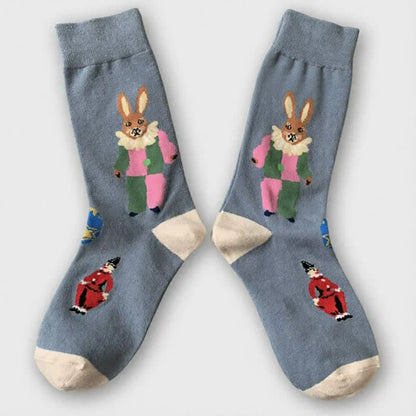 Chaussettes côtelées à motif champignons de Pâques (3 paires) - image 6