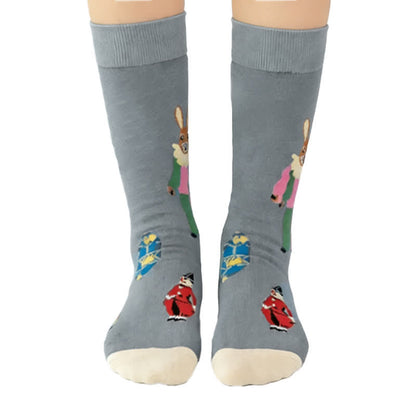 Chaussettes côtelées à motif champignons de Pâques (3 paires) - image 3