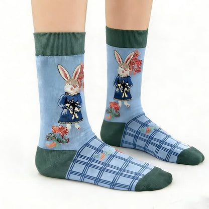 Chaussettes côtelées à motif champignons de Pâques (3 paires) - image 2