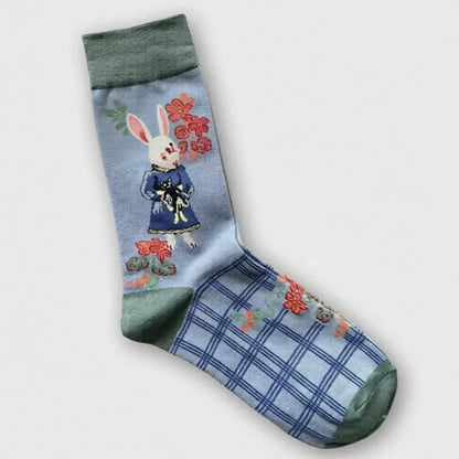 Chaussettes côtelées à motif champignons de Pâques (3 paires) - image 5
