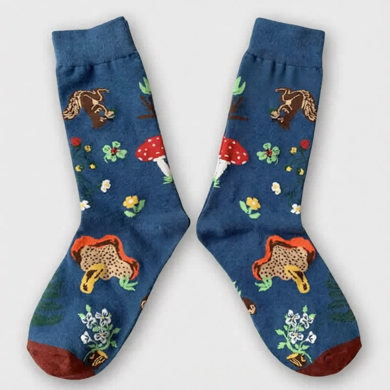 Chaussettes côtelées à motif champignons de Pâques (3 paires) - image 4