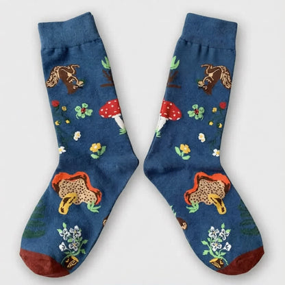 Chaussettes côtelées à motif champignons de Pâques (3 paires) - image 4