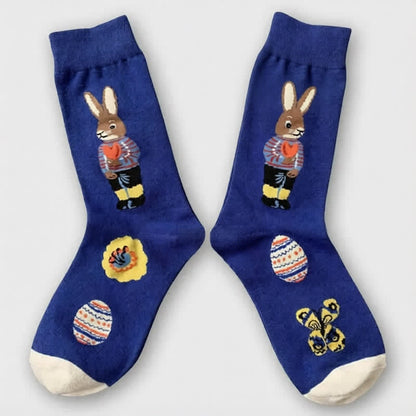 Chaussettes courtes à motif lapin de Pâques (3 paires) - image 6