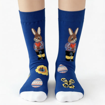 Chaussettes courtes à motif lapin de Pâques (3 paires) - image 3