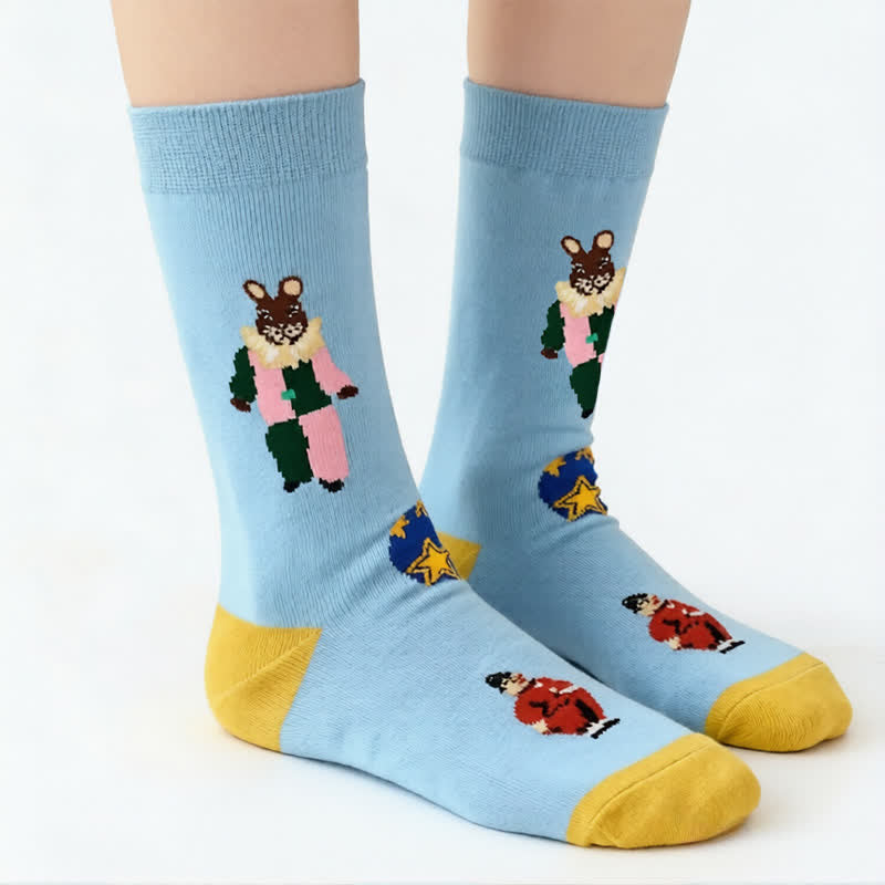 Chaussettes courtes à motif lapin de Pâques (3 paires) - image 2