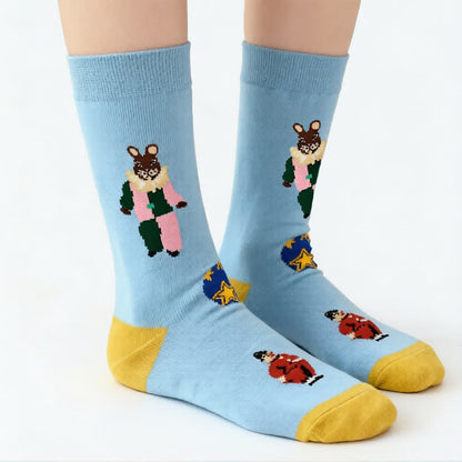 Chaussettes courtes à motif lapin de Pâques (3 paires) - image 2