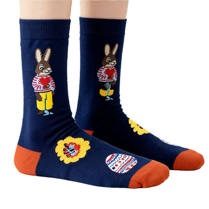 Chaussettes courtes à motif lapin de Pâques (3 paires) - image 1
