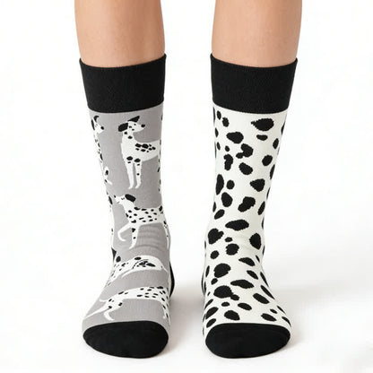Chaussettes à motif dalmatien - Noir - EU36-43(US3-9) - image 0