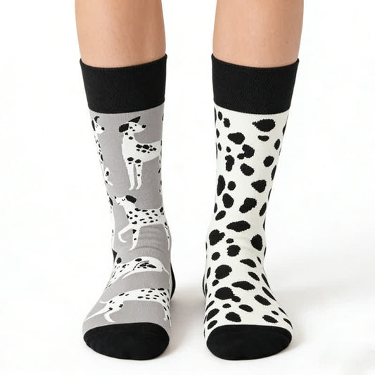 Chaussettes à motif dalmatien - Noir - EU36-43(US3-9) - image 0