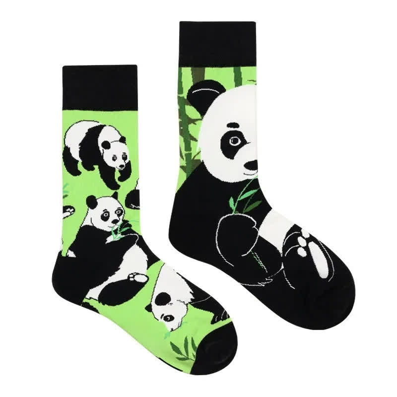 Chaussettes Panda Cartoon Quarter - image 1