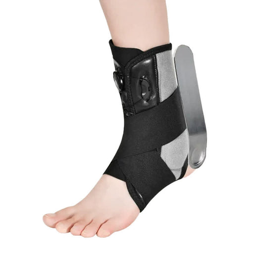 Attelle de cheville avec support de pied réglable en aluminium - Noir - M - image 0
