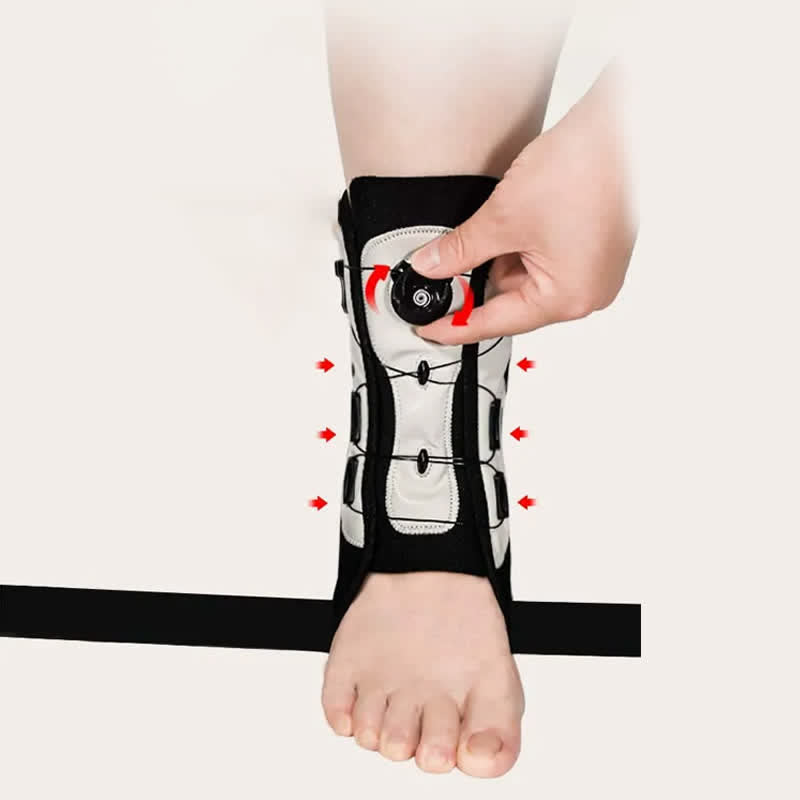 Attelle de cheville avec support de pied réglable en aluminium - image 2