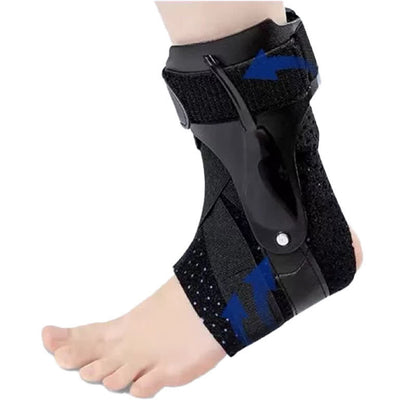 Attelle de cheville de protection et de soutien du pied réglable - Noir - XL - image 0