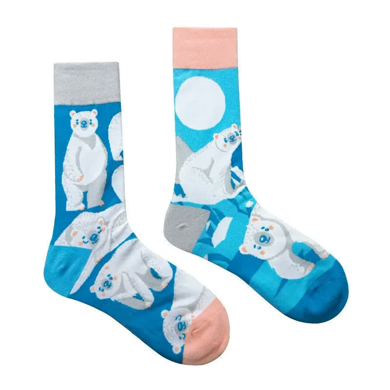 Chaussettes courtes ours polaire - image 1